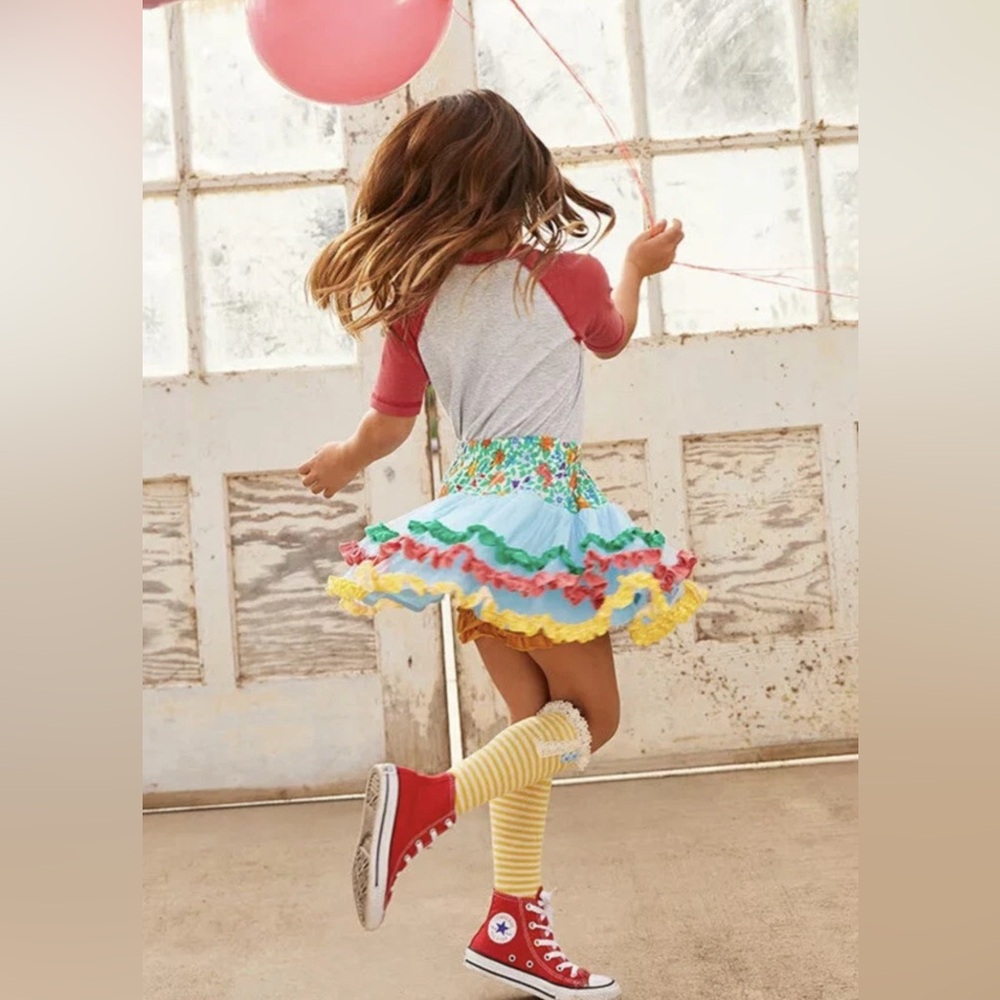 GIRLS MATILDA JANE Brilliant daydream Field of Flowers Skirt  SIZE 4 NWT - Picture 3 of 7